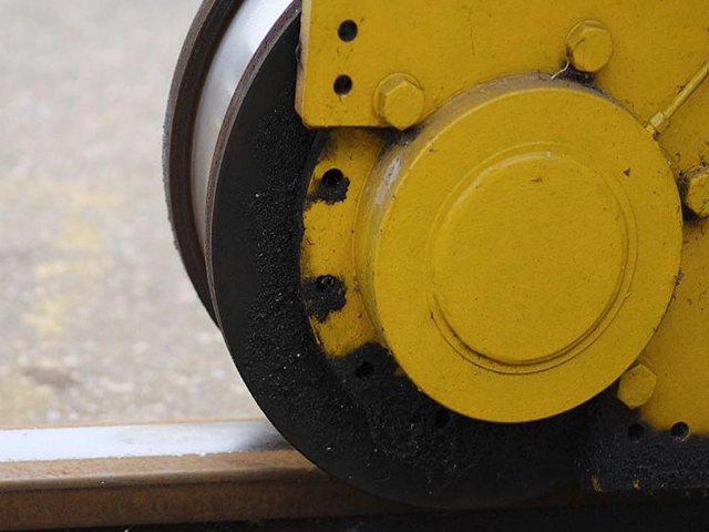 crane wheels on rail