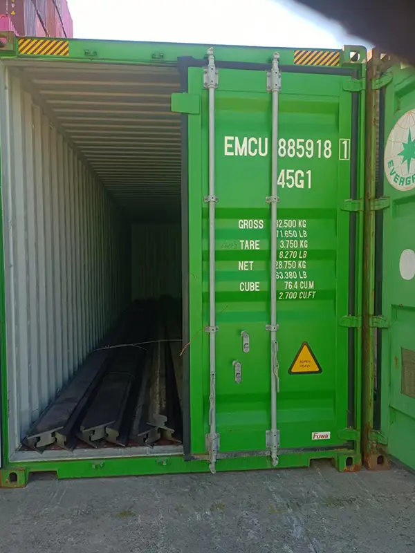 A100 rails ready for export