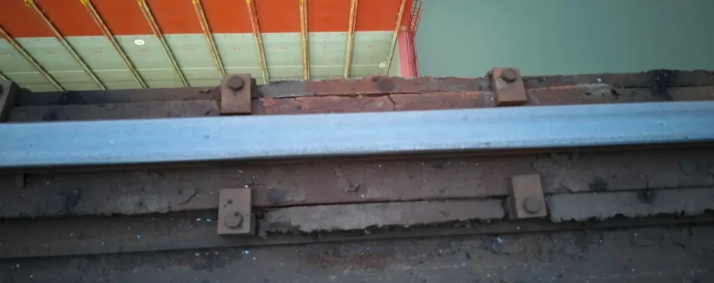 Crane Rail Fastening Assembly with Clips and Sole Plate