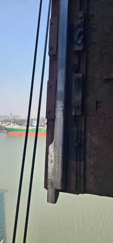 STS Crane Rail at Haldia Port, India