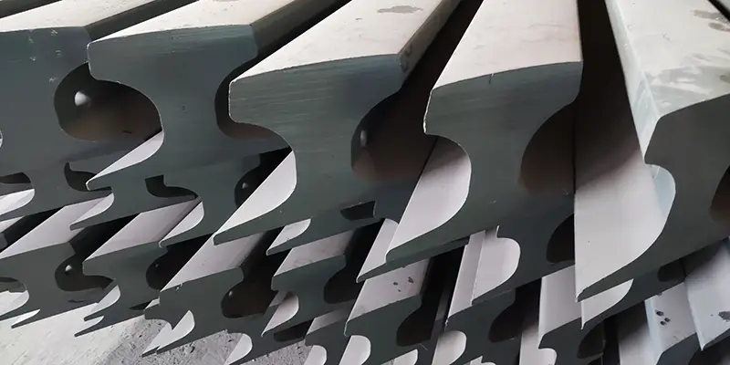 45 degree cut crane rails