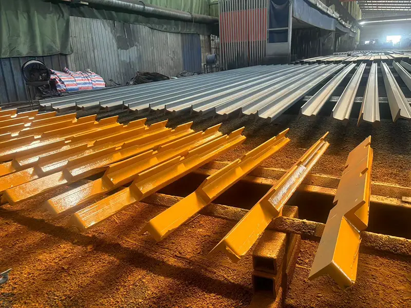 A65 short crane rail section dimensions and end geometry