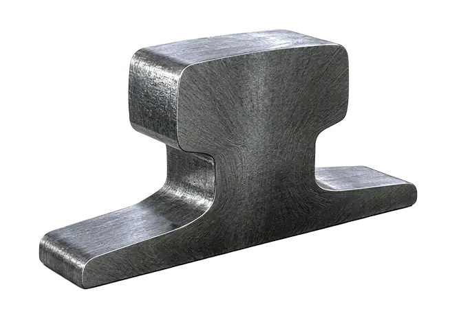 DIN 536 crane rail profile 3D model